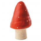 Veilleuse lampe petit champignon rouge