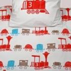 housse de couette locomotive + taie d'oreiller